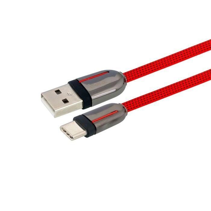 Кабель USB Hoco U74 Grand USB Type C QC 3.0 2,4 А 1,2 м Червоний від компанії Premium - фото 1