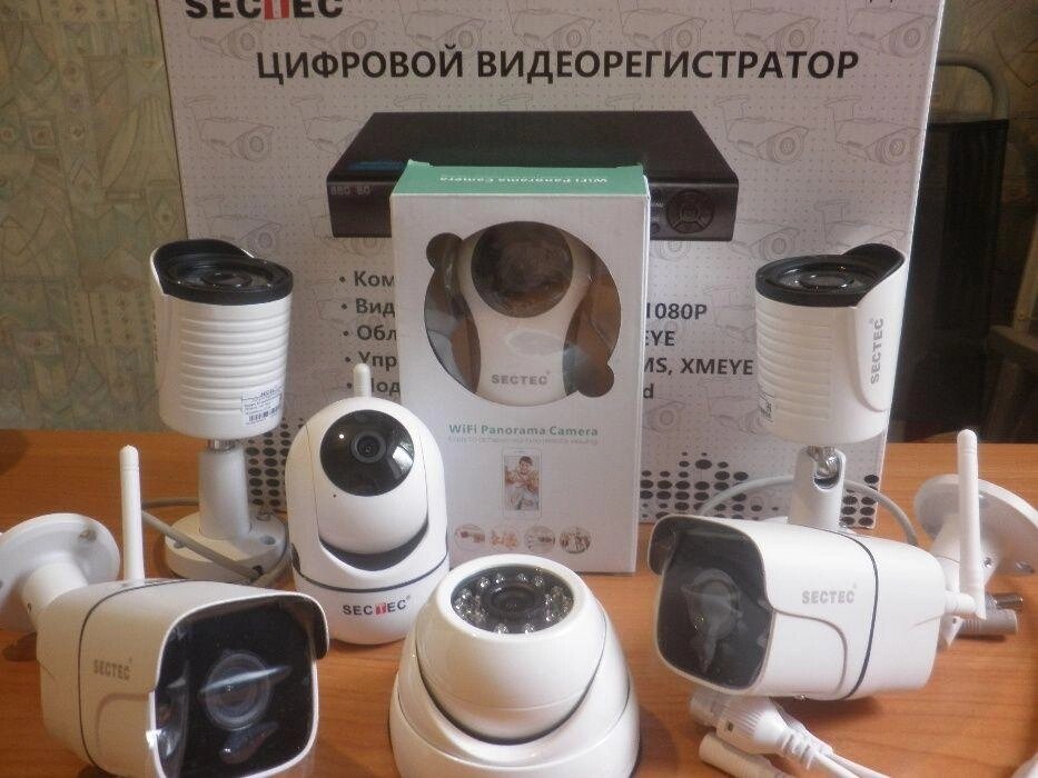 КАМЕРИ WiFi Вуличні Комплекти Відеоспостереження ВІДЕОРЕГІСТРАТОРИ 4/8/16 від компанії Premium - фото 1