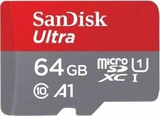 Картка пам'яті MicroSD SanDisk Ultra 64 GB Class 10 UHS-I Micro SD 98Mb/s від компанії Premium - фото 1