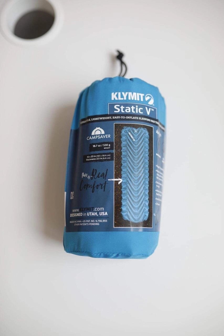 Килимок Klymit Static V надувний туристичний каремат США коврик від компанії Premium - фото 1