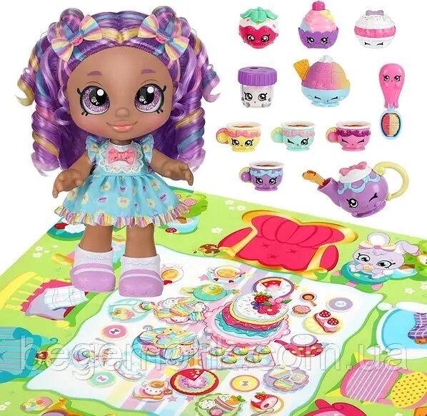 Кінді Кідс Чаювання лялька Kindi Kids Kirstea &amp, Tea Party Set від компанії Premium - фото 1