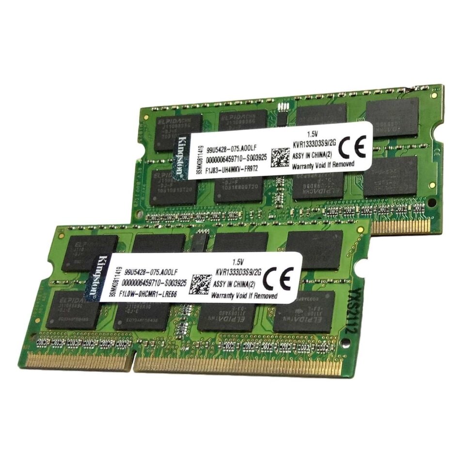 Kingston DDR3 2GB PC3-10600 DDR 3 1333MHZ ноутбук sodimm від компанії Premium - фото 1