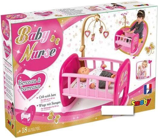 Колиска ліжечко для пупса Smoby Baby Nurse 220328 від компанії Premium - фото 1