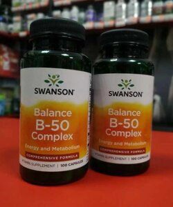 Комплекс вітамінів групи B (Balance B-50 Complex) від Swanson