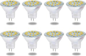 Комплект світлодіодних лампочок 8 шт MR11 GU4 12 В 3,5 Вт
