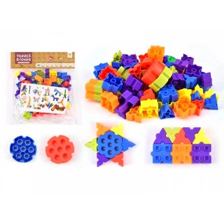 Конструктор для малюків Puzzle blocks «Квадрат» від компанії Premium - фото 1