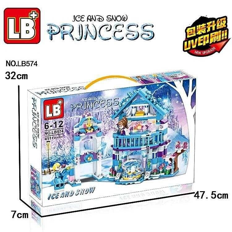 Конструктор Frozen Ельза Анна,411де, дитячий конструктор LB574 замок від компанії Premium - фото 1