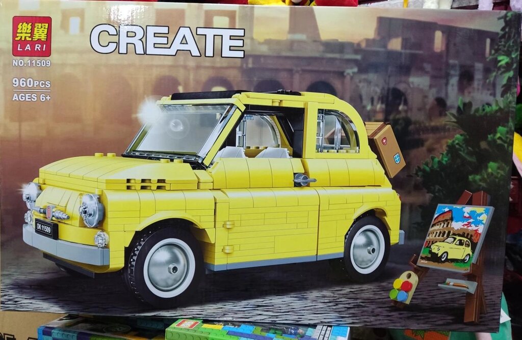 Конструктор LARI Fiat 500 11509 Creator 10271 — 960 дет lego від компанії Premium - фото 1