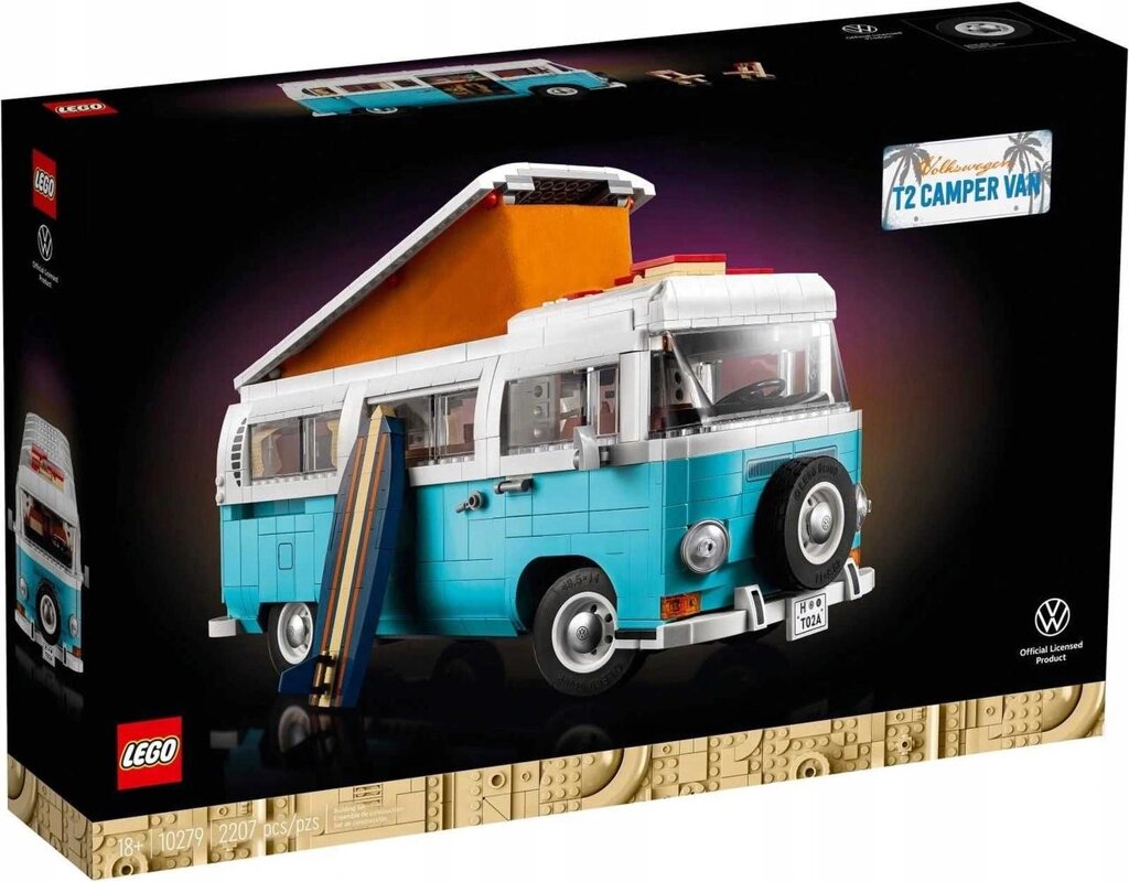 Конструктор LEGO Volkswagen T2 Camper Van 10279 від компанії Premium - фото 1