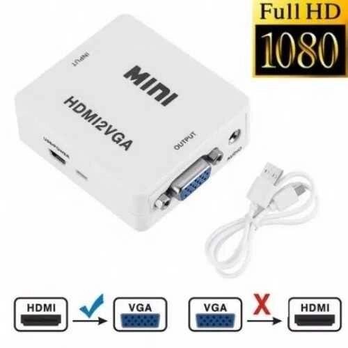 Конвертер HDMI to VGA перехідник, адаптер, 1080p з живленням від компанії Premium - фото 1