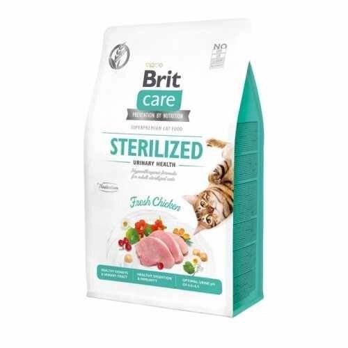 Корм Brit Care Cat GF Sterilized Urinary Health, 2 кг уринарі7.05.442 від компанії Premium - фото 1