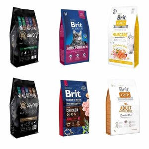 Корм для собак і котів Brit Premium, Brit Care, Savory