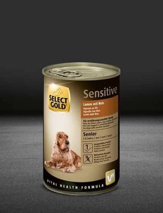 Корм дорослих та літніх собак Select Gold Sensitive 800 грам