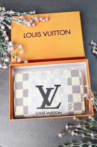 Гаманець Louis Vuitton Луї Віттон LUX у фірмовій коробці бежевий колір