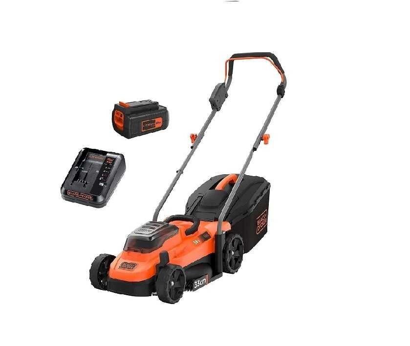 Косилка косарка Акумуляторна газонокосарка Black+Decker BCMW3336L1 від компанії Premium - фото 1