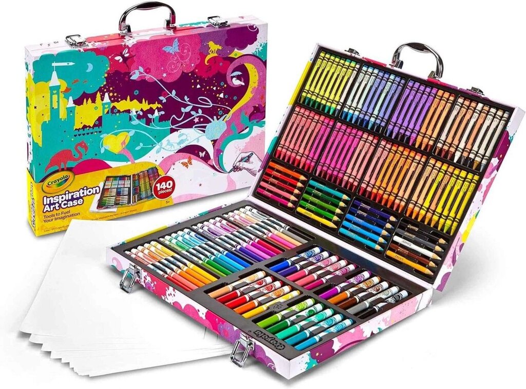 Крайола набір для творчості у валізі 140 предметів кейс Crayola від компанії Premium - фото 1