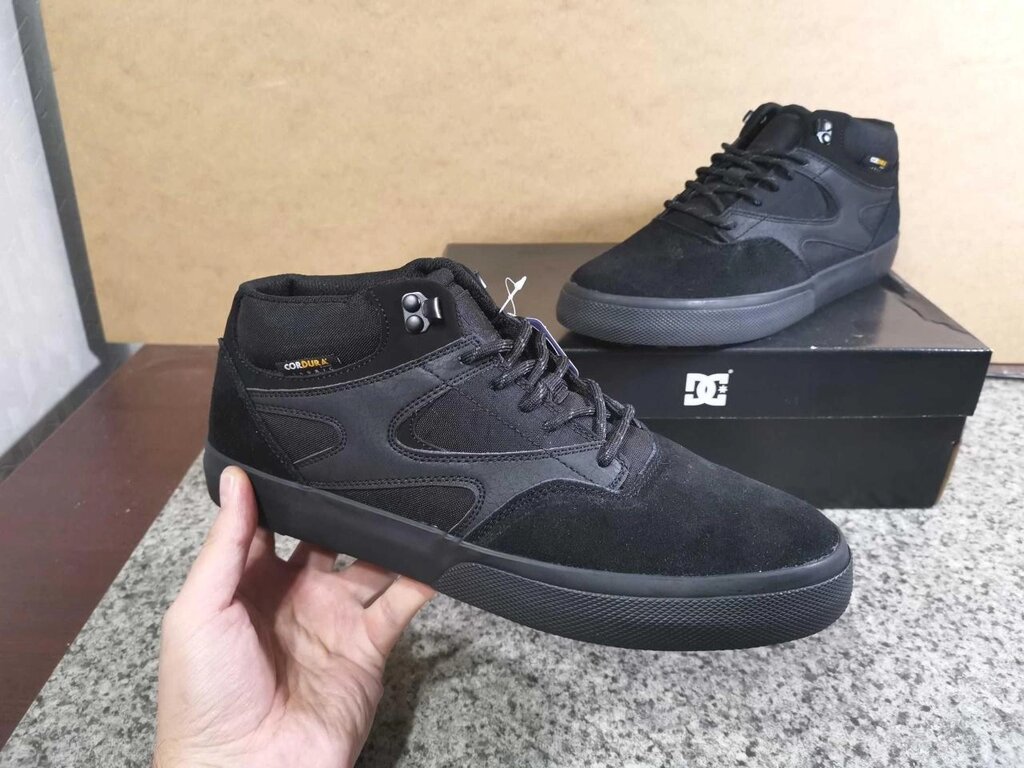 Кросівки DC Shoes Kalis Vulc Mid вологозахист 41 42 43 45 46 скейтери від компанії Premium - фото 1