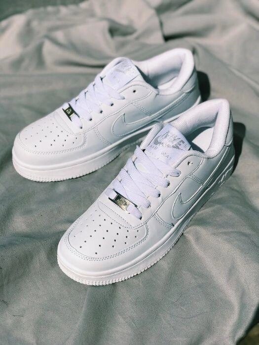 Кросівки Nike Air Force White low низькі білі Найк Аїр Форс ТОП ! від компанії Premium - фото 1