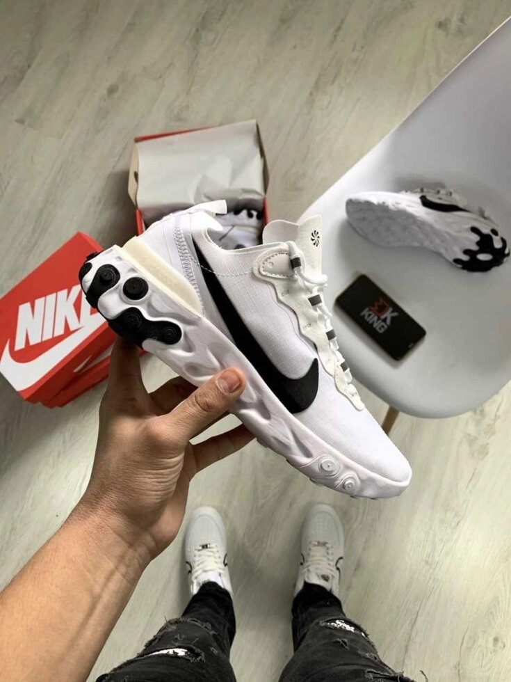 Кросівки Nike React Element 55 у трьох кольорах від компанії Premium - фото 1