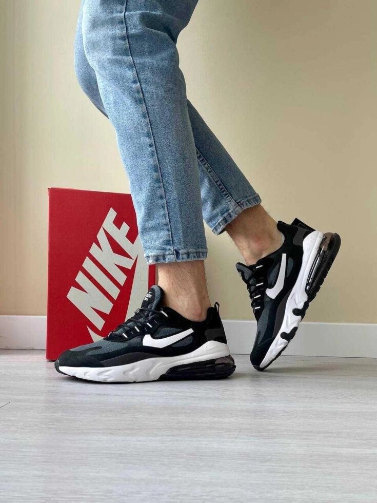 Круті кросівки Nike Air Max 270 React три кольори всі розміри від компанії Premium - фото 1