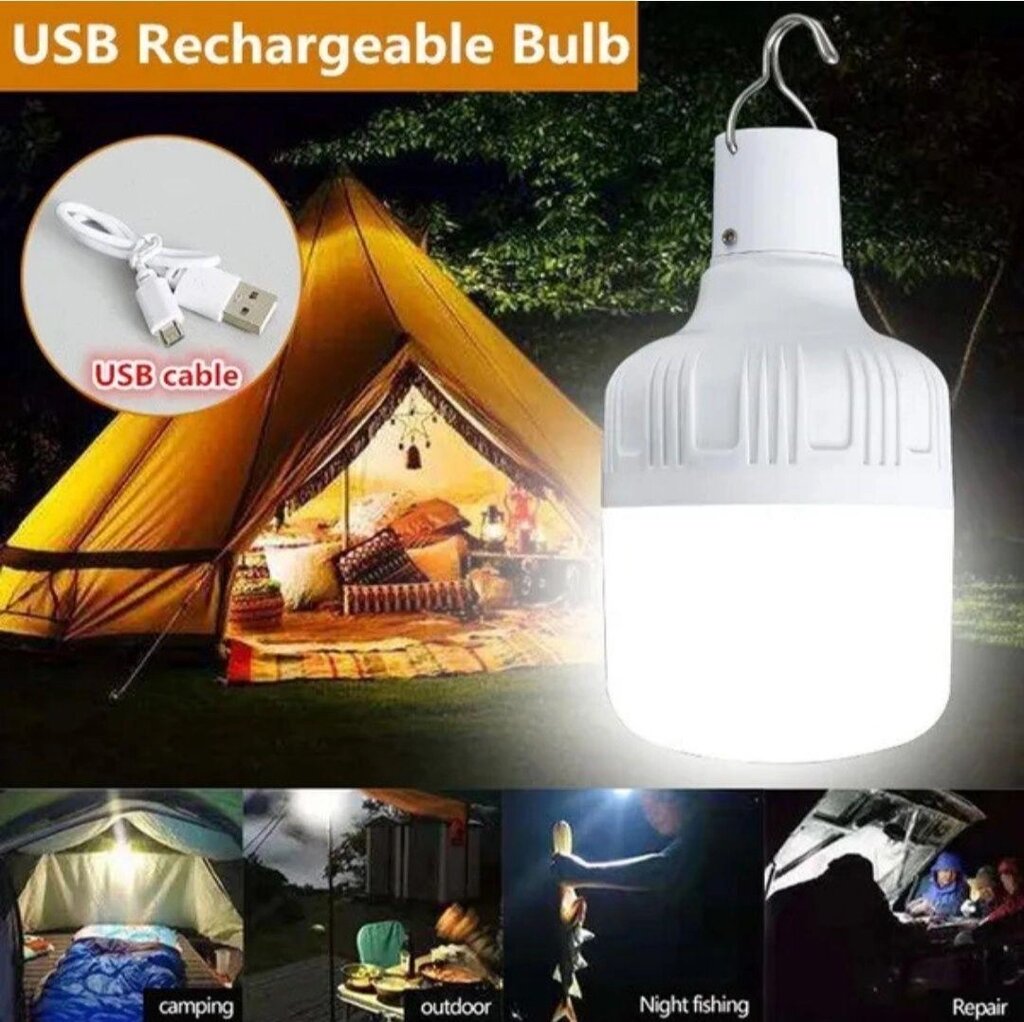 LED лампа 60 W з підзарядкою USB SB1092 від компанії Premium - фото 1