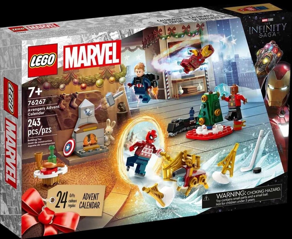 LEGO Новорічний адвент календар MARVEL 2023. МАРВЕЛ Месники ЛЕГО від компанії Premium - фото 1