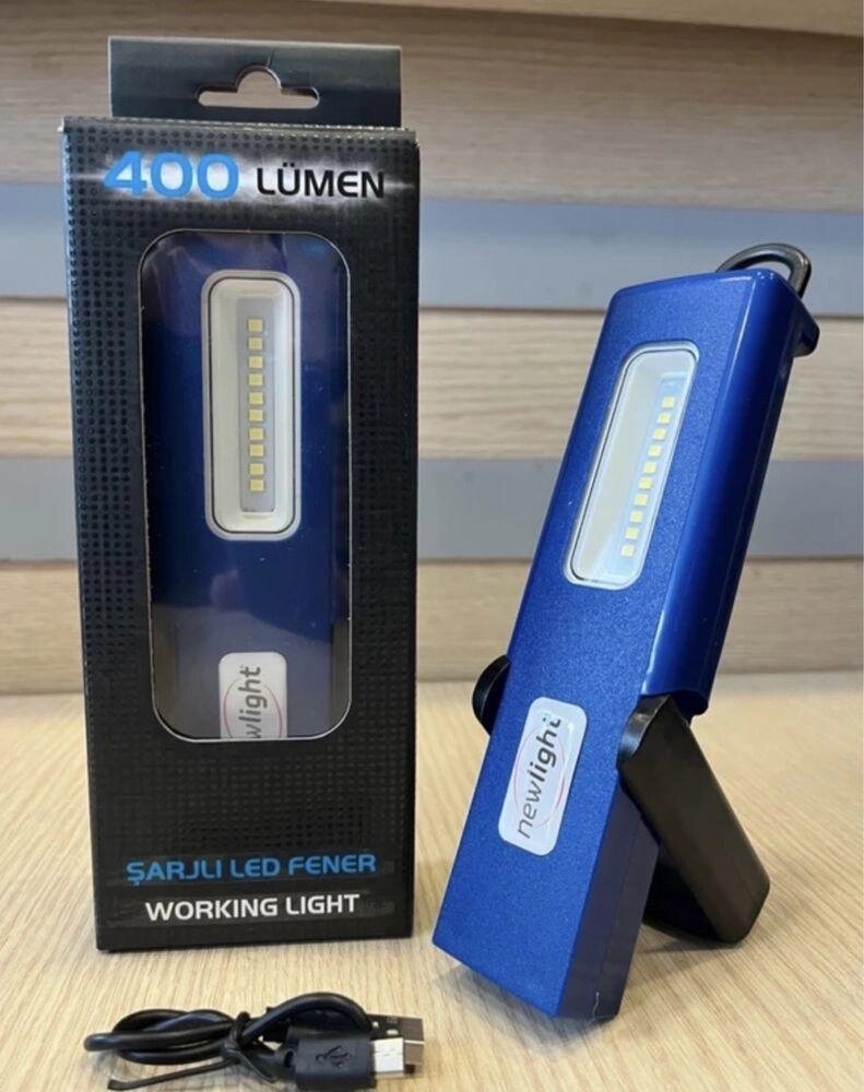 Ліхтарик акумуляторний 1500 mAh 400 люмена Newlight від компанії Premium - фото 1