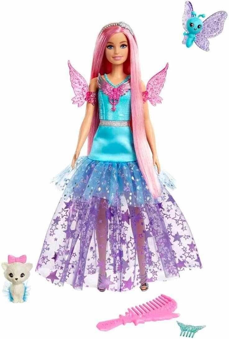 Лялька Барбі Малібу з двома вихованцями Barbie Doll with 2 Fantasy Pets від компанії Premium - фото 1