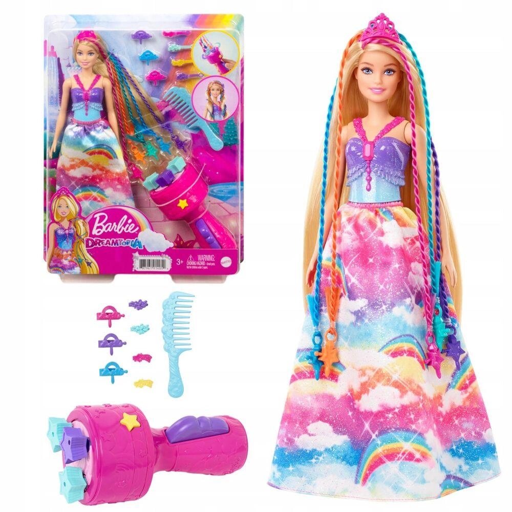 Лялька Барбі Принцеса волосся з косичками Mattel Barbie GTg00 кукла від компанії Premium - фото 1