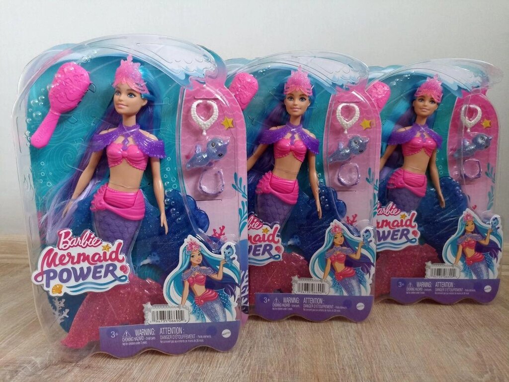 Лялька Barbie Mermaid Power Барбі Русалка Малібу з вихованцем від компанії Premium - фото 1