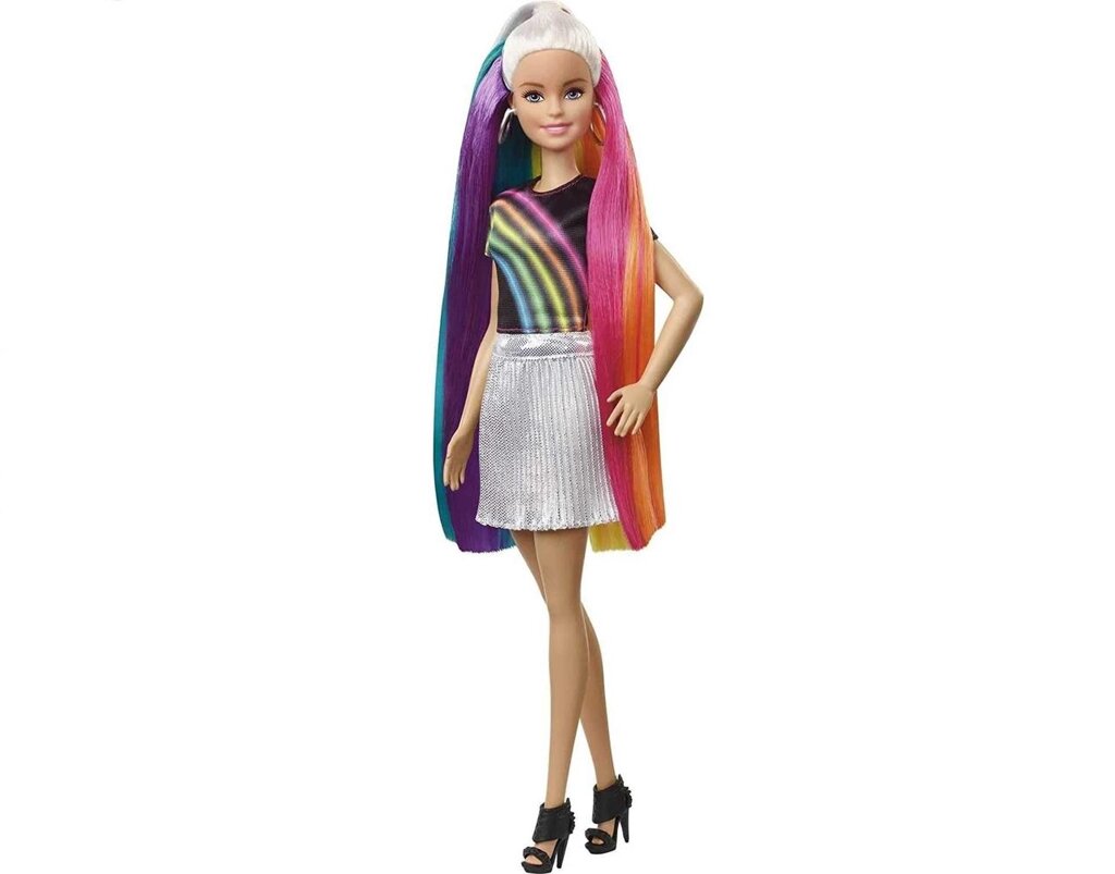 Лялька Barbie rainbow sparkle hair Барбі Райдужне сяйво волосся від компанії Premium - фото 1