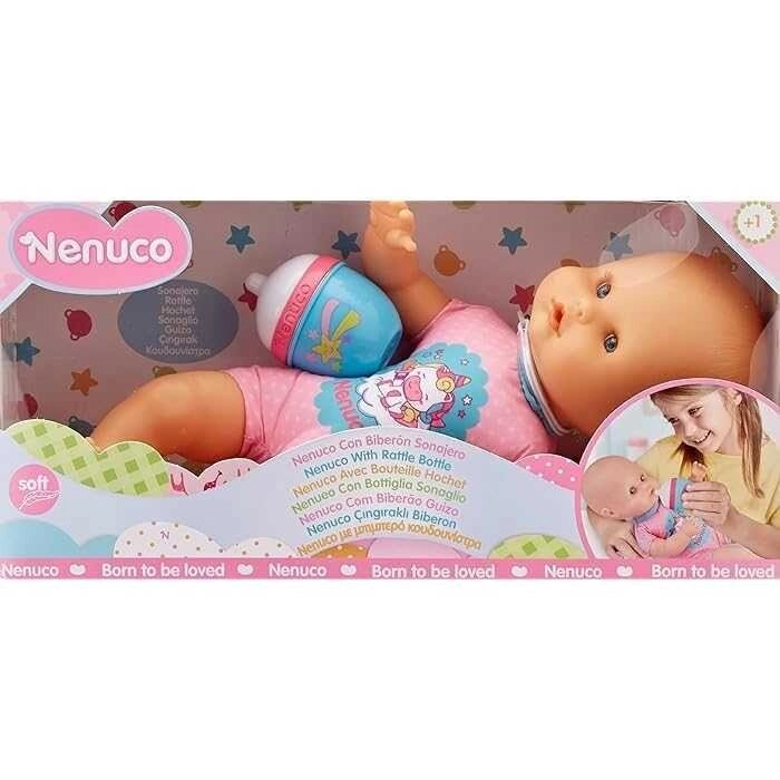 Лялька Ненуко з пляшечкою Nenuco Doll With Rattle Bottle Famosa від компанії Premium - фото 1