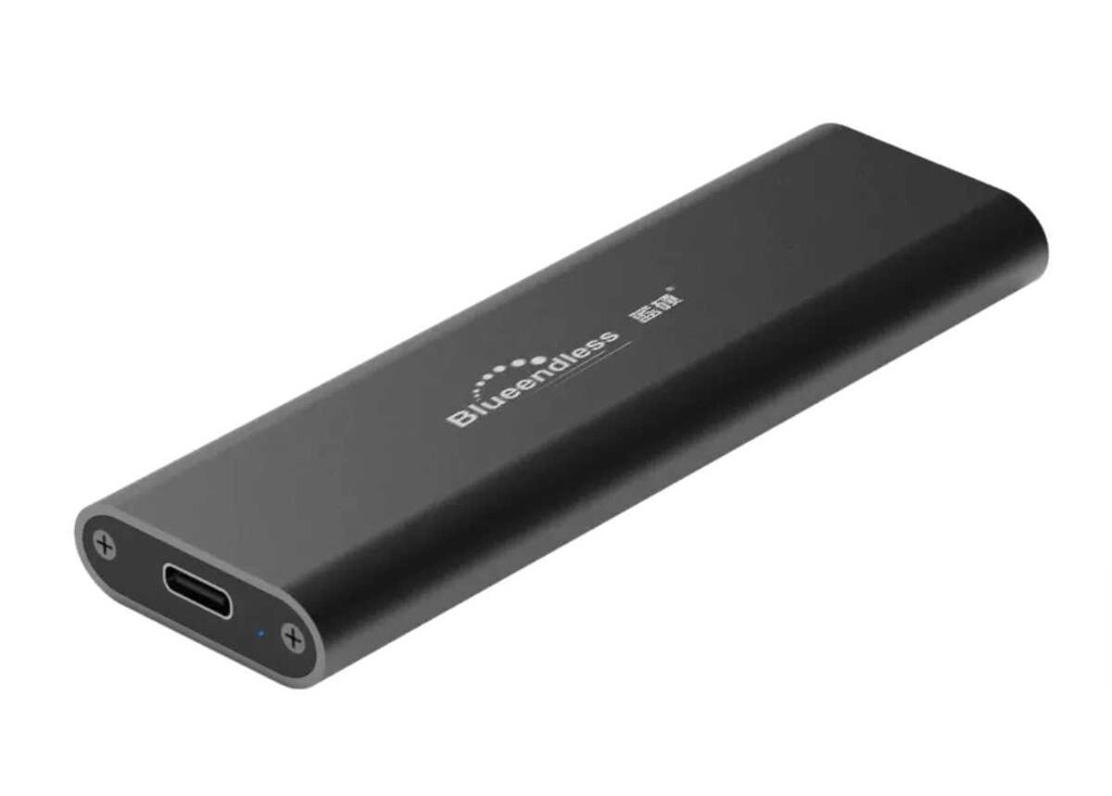 M2 NVMe Зовнішня кишеня для M2 SSD USB 3.1 Type-C Blueendless M2802 від компанії Premium - фото 1