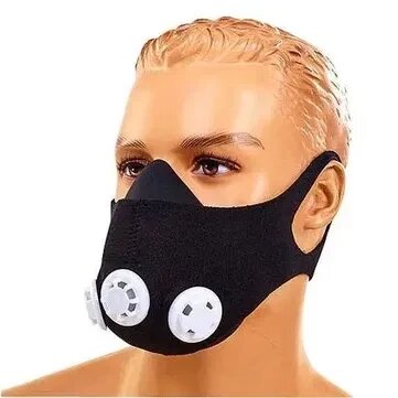 Маска для тренувань дихання elevation training mask силова для бігу від компанії Premium - фото 1