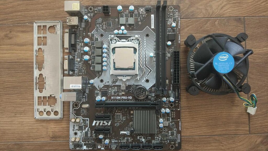 Материнська плата MSI H110M PRO-VD + intel i3-7100 3.90 GHz + Кулер від компанії Premium - фото 1