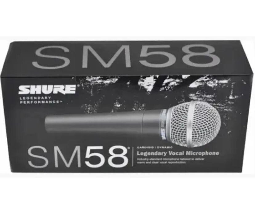 Мікрофон Shure SM-58 провідний 6 м | Вокальний динамічний мікрофон від компанії Premium - фото 1