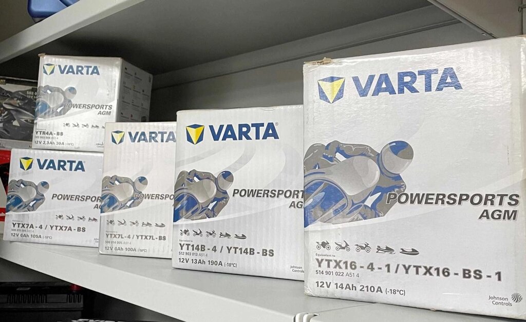 Мото аккумулятор Varta Exide Outdo ETX YTX UTX AGM від компанії Premium - фото 1