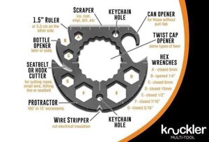 Мультитул kruckler 11 в 1 багатофункціональний ключ/відкривачка/гайковий