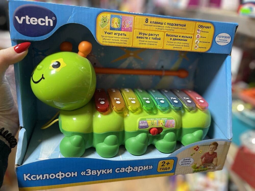 Музична гусениця ксилофон VTech На російський від компанії Premium - фото 1