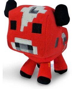 М'яка іграшка Червона корова 14 см. гра Майнкрафт коровка Minecraft