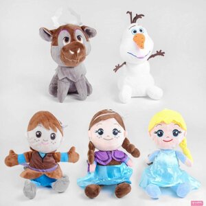 М'яка іграшка Казкові персонажі з мультфільму Холодне серце, 5 видів