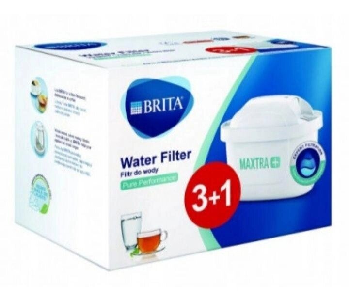 Набір 4 3+1 картриджа BRITA MAXTRA PLUS Брита Макстра + Універсальна від компанії Premium - фото 1