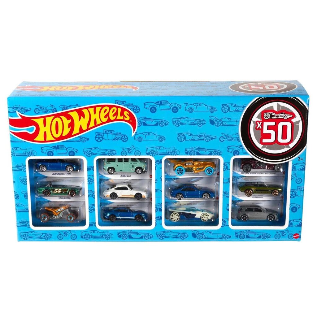 Набір базові машинки Хот Вілс 50 шт Hot Wheels 50 Car Pack від компанії Premium - фото 1