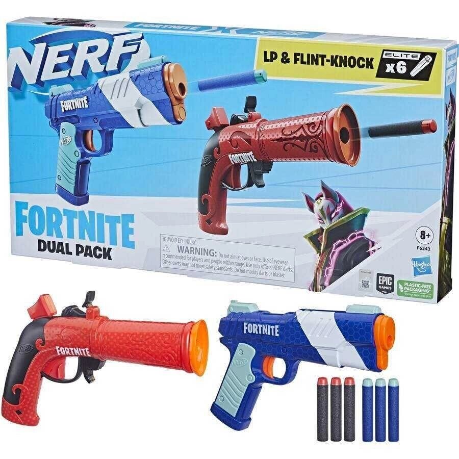 Набір бластерів Nerf Fortnite Dual Pack. Нерф Фортайнт два бластери від компанії Premium - фото 1