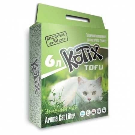 Наповнювач для котів KOTIX TOFU Green Tea, Honey Peach, Lavender, 6L від компанії Premium - фото 1