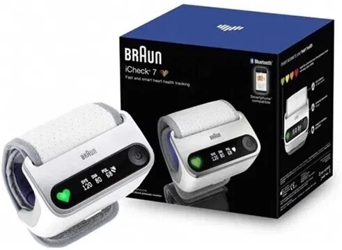 Наручний тонометр Braun iCheck 7 для розумного та швидкого вимірювання від компанії Premium - фото 1