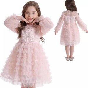 Ошатне плаття з рукавом 3-7 років дитяче дитяче 4 роки 5 6 120