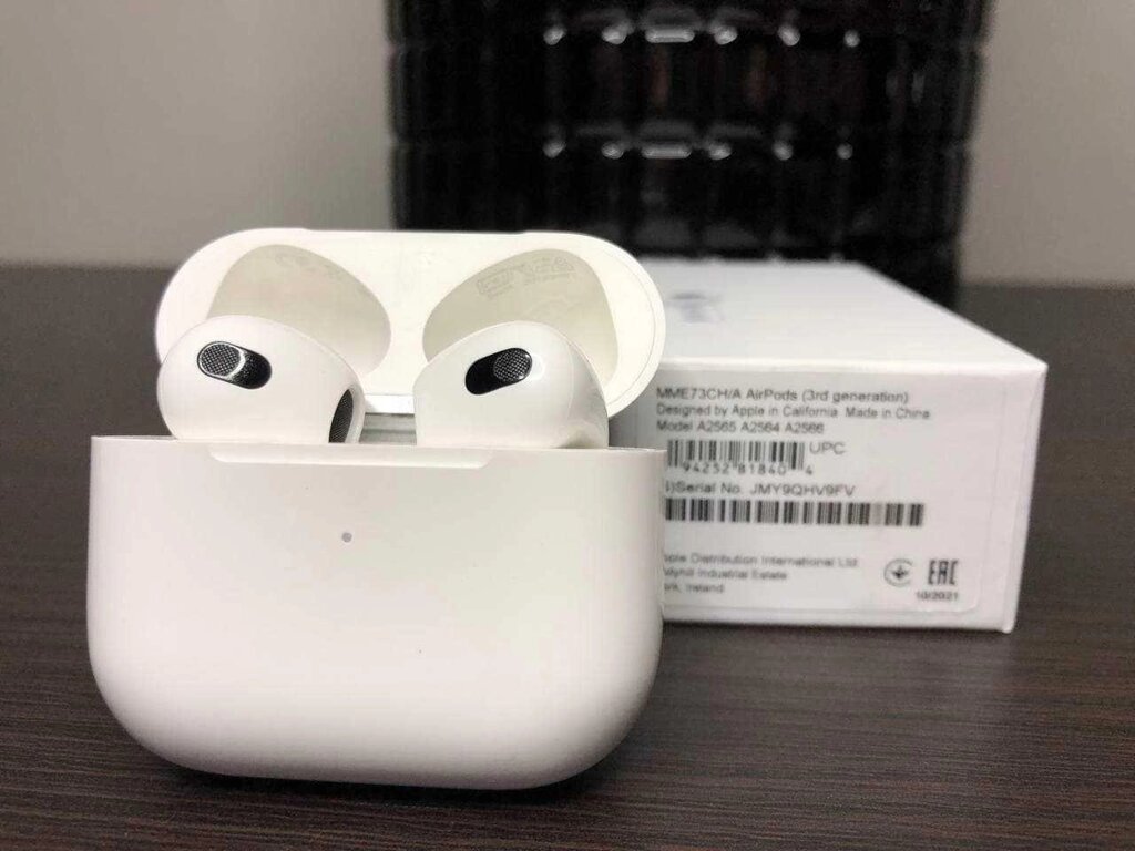 Навушники Apple AirPods 3 кращої якості на ринку Чіпсет W-1 від компанії Premium - фото 1