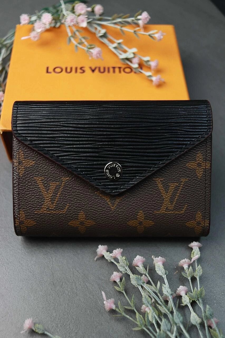 NEW 2023 Гаманець Louis Vuitton Луї Віттон LUX якість чорний колір від компанії Premium - фото 1