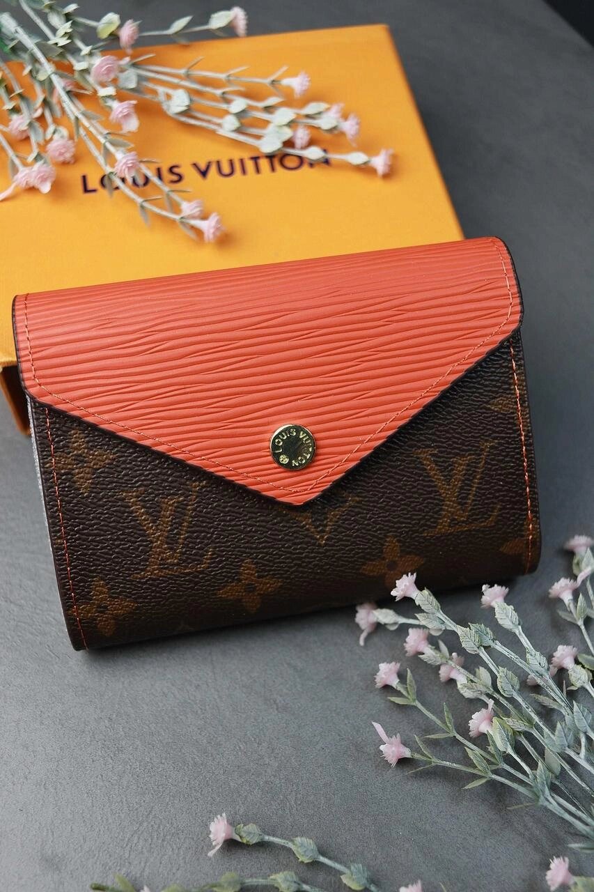 NEW 2023 Гаманець Louis Vuitton Луї Віттон LUX якість помаранчевий колір від компанії Premium - фото 1